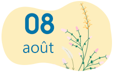 八月 août