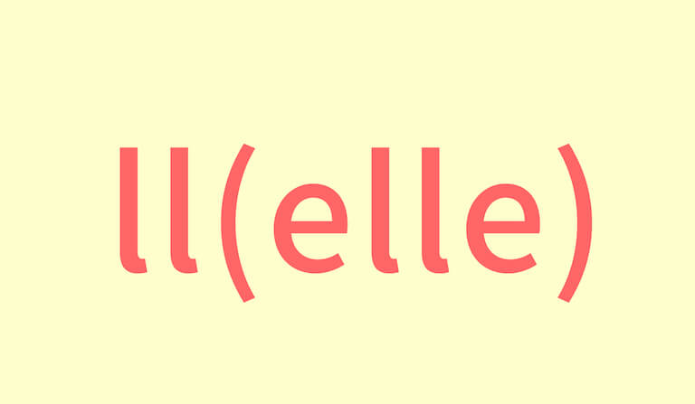 西班牙文字母：ll(elle)