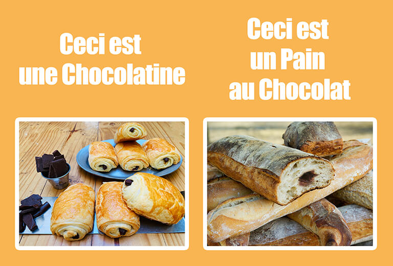 巧克力麵包│不同地區的不同法文用語